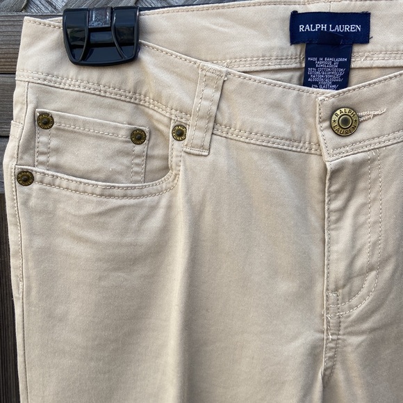B1G2F 🚨 Ralph Lauren khaki pant with logo on pocket - Picture 2 of 9